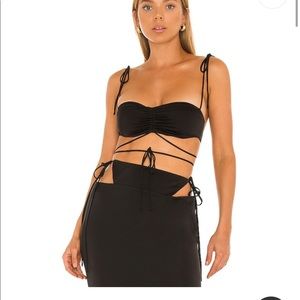 Revolve NBD turner bandeau top black